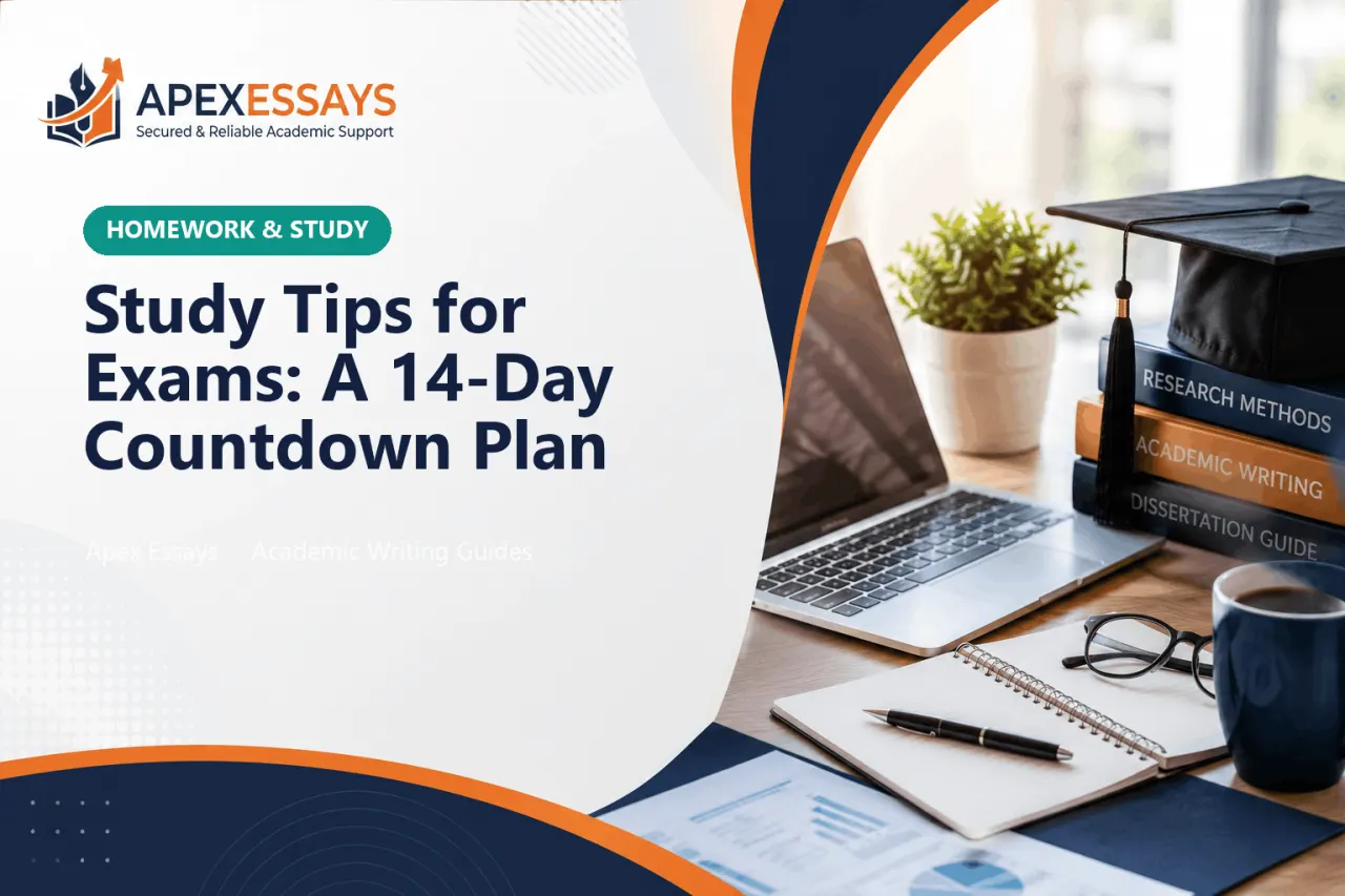 Study Tips for Exams: A 14-Day Countdown Plan