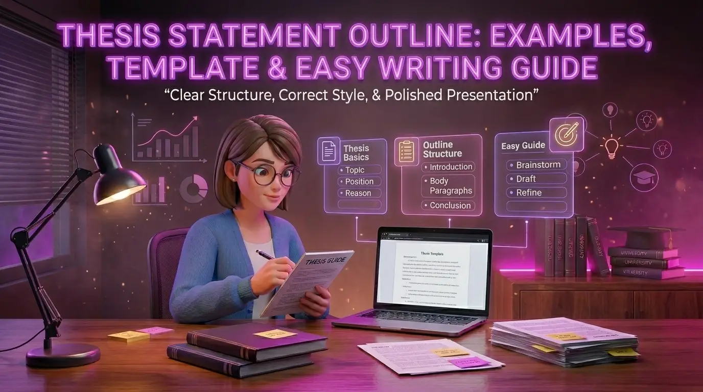 Thesis Statement Outline: Examples, Template, and Easy Writing Guide